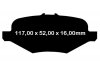 Tylne klocki hamulcowe do tarcz 345mm EBC Ultimax2 Ford Explorer 2013-