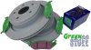 Tylne klocki GreenStuff + tarcze hamulcowe EBC PREMIUM Dodge RAM 1500 2003-