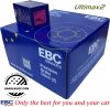 Tylne klocki Ultimax2 + NACINANE tarcze hamulcowe EBC seria USR Jeep Grand Cherokee SRT / Trackhawk
