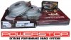 Tylne klocki Z36 + WIERCONE nacinane tarcze hamulcowe POWERSTOP EVOLUTION Dodge Durango 2004-2009