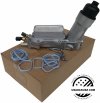 ALUMINIOWA obudowa filtra oleju z chłodnicą oraz czujnikami Jeep Cherokee KL 3,2 V6