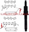 Śruba kolektora wydechowego - mocowanie osłony Dodge Durango 4,7 V8 -2007