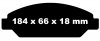 Przednie klocki Ultimax2 + tarcze hamulcowe 330mm EBC seria PREMIUM GMC Yukon 2007-2008