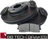 Przednie klocki + NACINANE tarcze hamulcowe 320mm BB-TECH Dodge Charger