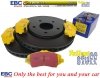 Przednie klocki YellowStuff + tarcze hamulcowe 302mm EBC seria Premium Dodge Journey -2012