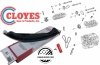 Prowadnica prawa dolna napinacza głównego łańcucha rozrządu silnika Ford Edge 3,5 / 3,7 V6