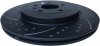 Tylne klocki +  WIERCONE nacinane tarcze hamulcowe 345mm Ford Taurus 2013-