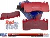 Przednie CERAMICZNE klocki RedStuff + tarcze hamulcowe EBC seria USR Ford Mustang 5,0 V8 2015-