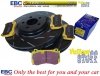 Przednie klocki YellowStuff + NACINANE tarcze hamulcowe 360mm EBC seria USR Dodge Challenger SRT Scat Pack