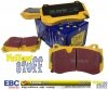 Przednie klocki YellowStuff + NACINANE tarcze hamulcowe 360mm EBC seria USR Chrysler 300C SRT