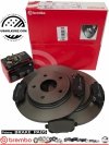 Klocki oraz tarcze hamulcowe tylne 305mm BREMBO Chrysler Voyager Town Country 2008-