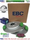 Tylne klocki GreenStuff + tarcze hamulcowe 330mm EBC seria Premium Lincoln MKT 2010-2019