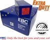Przednie klocki EXTRA DUTY ED + NACINANE tarcze hamulcowe EBC seria USR Dodge RAM 1500 2006-