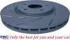 Przednie klocki Ultimax2 + NACINANE tarcze hamulcowe 330mm EBC seria USR Lancia Voyager 2012-