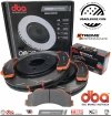 Przednie klocki DBA Xtreme Performance + NACINANE tarcze hamulcowe DBA seria 4000 T3 Ford Expedition 2007-2021