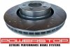 Przednie klocki Z26 + WIERCONE tarcze hamulcowe 320mm POWERSTOP Ford Mustang 2015-