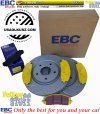 Przednie klocki YellowStuff + NAWIERCANE NACINANE tarcze hamulcowe 330mm EBC seria GD Lancia Voyager 2012-