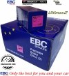 Przednie klocki Ultimax2 + NACINANE tarcze hamulcowe 330mm EBC seria USR GMC Yukon 2009-2020