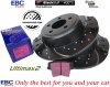 Tylne klocki Ultimax2 + WIERCONE NACINANE tarcze hamulcowe EBC seria GD Dodge Charger RWD V6