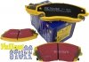 Przednie klocki YellowStuff + WIERCONE NACINANE tarcze hamulcowe 320mm EBC seria GD Dodge Challenger RWD V6