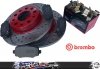 Tylne klocki BREMBO + WIERCONE NACINANE tarcze hamulcowe RED Jeep Renegade -2022