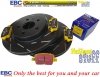 Tylne klocki YellowStuff + NACINANE tarcze hamulcowe 315mm EBC seria USR Chevrolet Camaro LT / LS 2016-