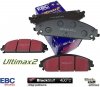 Przednie klocki Ultimax2 + tarcze hamulcowe 345mm EBC seria GD Dodge Charger