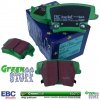 Tylne klocki GreenStuff + NIE WENTYLOWANE tarcze hamulcowe EBC seria PREMIUM Lancia Thema 3,6 V6