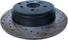 Tylne klocki + WIERCONE tarcze hamulcowe Honda Pilot 2009-
