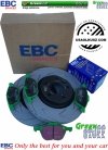Przednie klocki GreenStuff + NACINANE tarcze hamulcowe 300mm EBC seria BSD Ford Kuga FWD 2013-2019