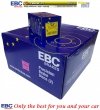 Tylne klocki YellowStuff + NIE WENTYLOWANE tarcze hamulcowe EBC seria PREMIUM Lancia Thema