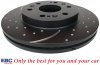 Przednie klocki YellowStuff + NAWIERCANE NACINANE tarcze hamulcowe 330mm EBC seria GD GMC Yukon 2009-