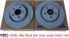 Przednie klocki RedStuff + NAWIERCANE NACINANE tarcze hamulcowe 320mm EBC seria GD Ford Mustang 2015-