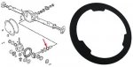 Podkładka regulacyjna łożysk wałka ataku mostu 8,25 / 210MM - 0,60mm Jeep Liberty