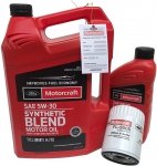 Filtr + olej Motorcraft 5W30 SYNTHETIC BLEND Ford Expedition 3,5 V6