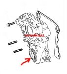 Uszczelniacz przód silnika Dodge Durango -2003 4897297AA