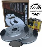 Tylne klocki + WENTYLOWANE tarcze hamulcowe 350mm Jeep Grand Cherokee WL 2021-
