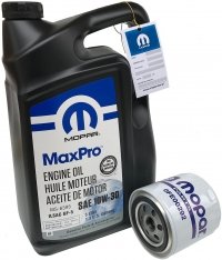 Filtr + olej MaxPro 10W30 MOPAR Eagle Vision 
