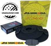 Tylne klocki + WIERCONE NACINANE tarcze hamulcowe 328mm GEOMET Volkswagen Routan 2012-