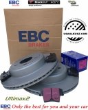 Tylne klocki Ultimax2 + WENTYLOWANE tarcze hamulcowe EBC seria PREMIUM Chrysler 300C