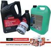 Oryginalny filtr oraz syntetyczny olej silnikowy Motorcraft 5W30 Ford Escape 3,0 V8 -2008
