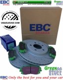 Przednie klocki GreenStuff + WIERCONE NACINANE tarcze hamulcowe 320mm EBC seria GD Dodge Magnum RWD V6