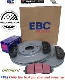 Przednie klocki Ultimax2 + tarcze hamulcowe 330mm EBC seria Premium Chrysler Voyager Town Country 2012-