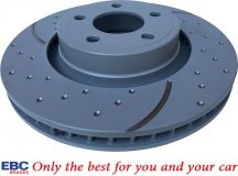 Przednia NAWIERCANA NACINANA tarcza hamulcowa 320mm EBC seria GD Ford Mustang 2015-