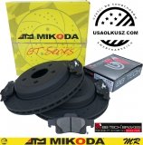 Tylne klocki + WIERCONE NACINANE WENTYLOWANE tarcze hamulcowe GEOMET Jeep Grand Cherokee WK 2011-2022