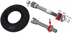 Uszczelniacz półosi przedniego mostu 215MM RAM 1500 2012-