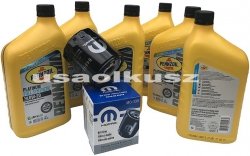 Olej Pennzoil 0W20 oraz oryginalny filtr Chrysler 200 2,4 2015-