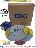 Tylne klocki YellowStuff + tarcze hamulcowe 328mm EBC seria Premium Lancia Voyager 2012-