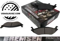 Tylne CERAMICZNE klocki hamulcowe z zestawem montażowym Dodge Ram 1500 Pickup 5 szpilek 2003-