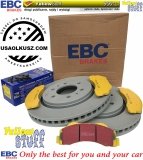 Przednie klocki YellowStuff + tarcze hamulcowe EBC seria Premium Ford Expedition 2011-2021